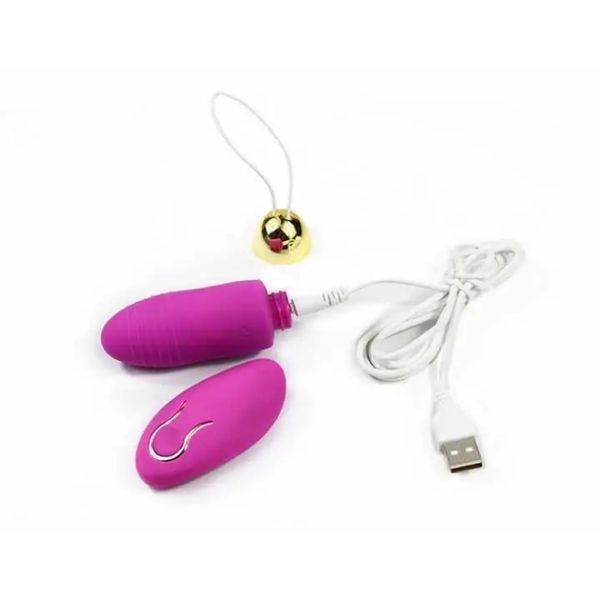 Яскраве віброяйце з Д/У USB- Рожевий  X00000273-1 фото