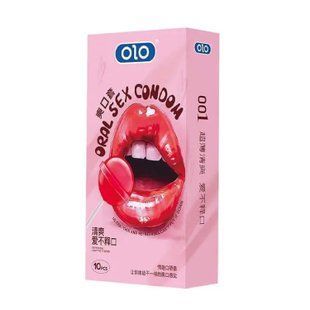 Презервативи OLO Ultrathin Oral Sex Ультратонкі Полуниця 10 шт. X00001107 фото