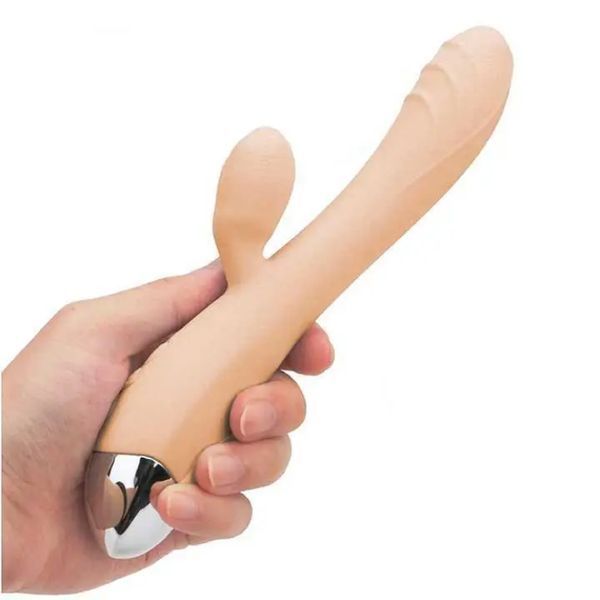 Кролик для клітора та точки G USB - Бежевий   X0000691-1 фото