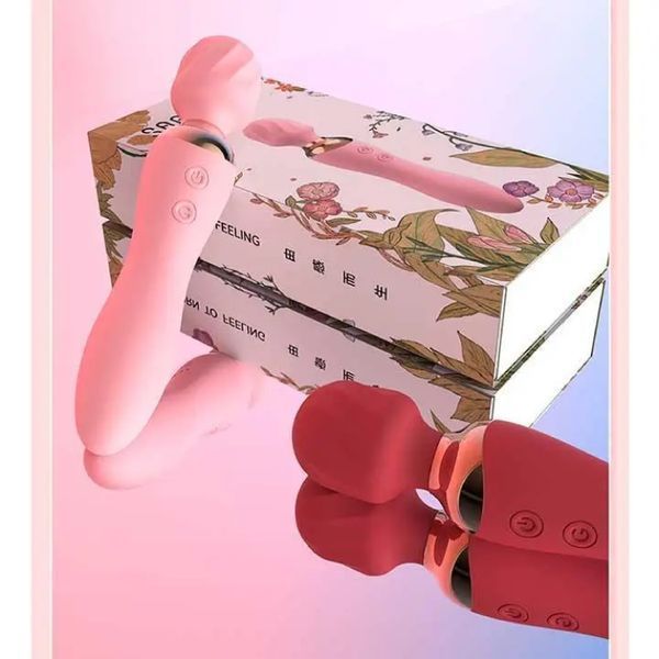 Двосторонній вібратор Night stories USB - Рожевий  X0000620-1 фото